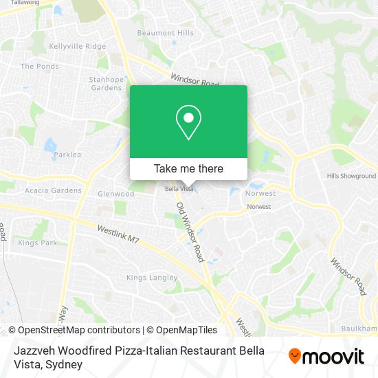 Jazzveh Woodfired Pizza-Italian Restaurant Bella Vista map