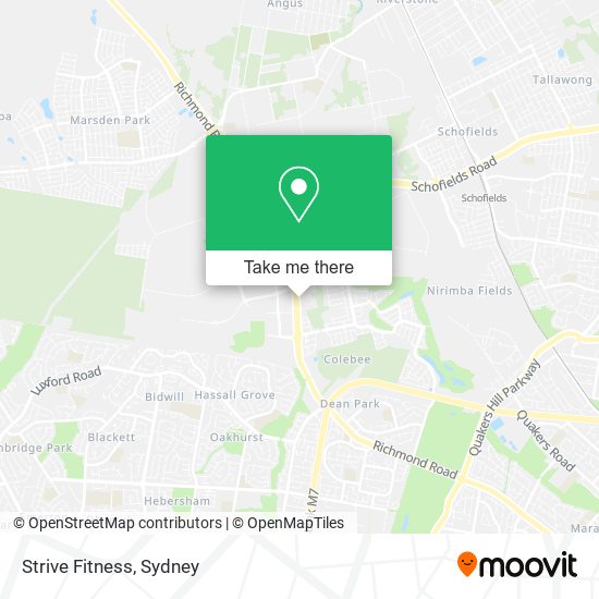 Strive Fitness map