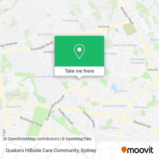 Quakers Hillside Care Community map