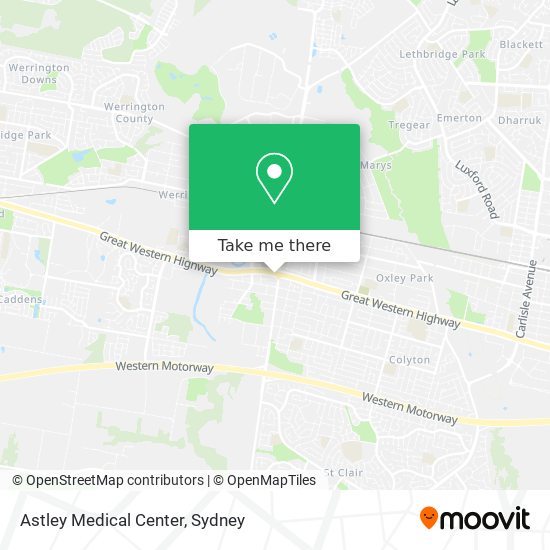Astley Medical Center map