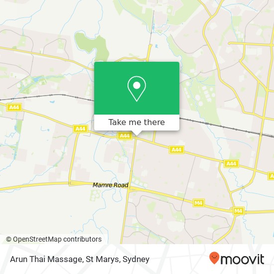 Arun Thai Massage, St Marys map