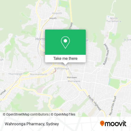 Mapa Wahroonga Pharmacy