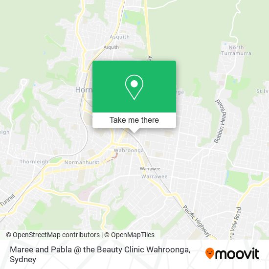 Maree and Pabla @ the Beauty Clinic Wahroonga map
