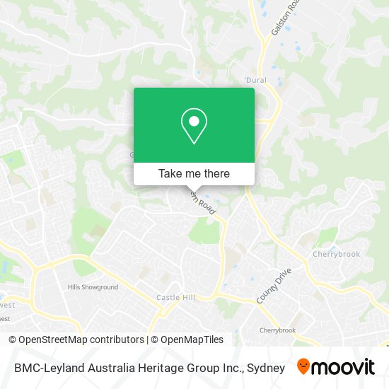 BMC-Leyland Australia Heritage Group Inc. map