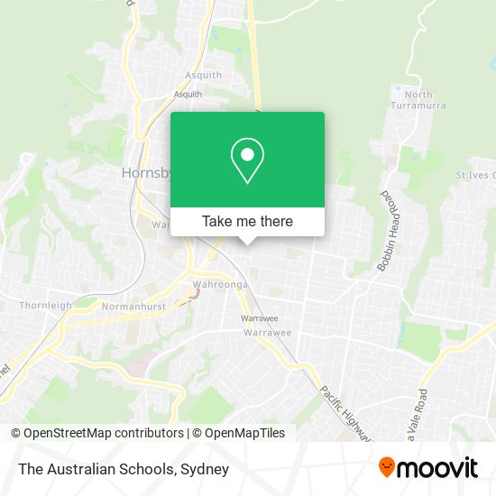 Mapa The Australian Schools