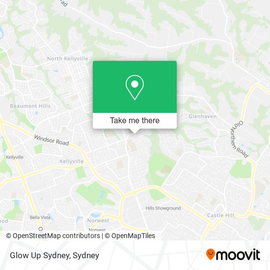 Mapa Glow Up Sydney