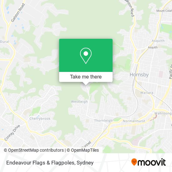 Endeavour Flags & Flagpoles map