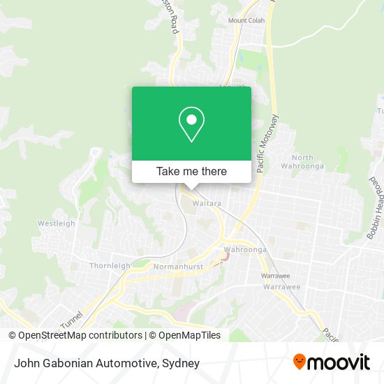 John Gabonian Automotive map