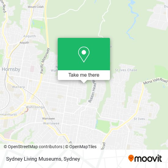 Mapa Sydney Living Museums