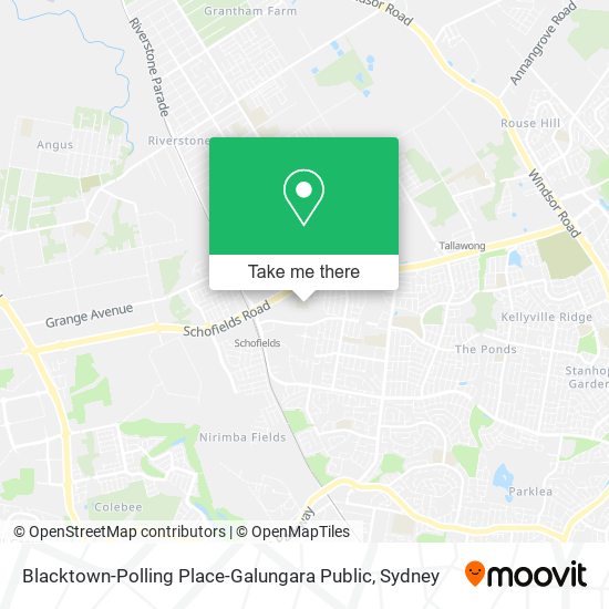 Mapa Blacktown-Polling Place-Galungara Public