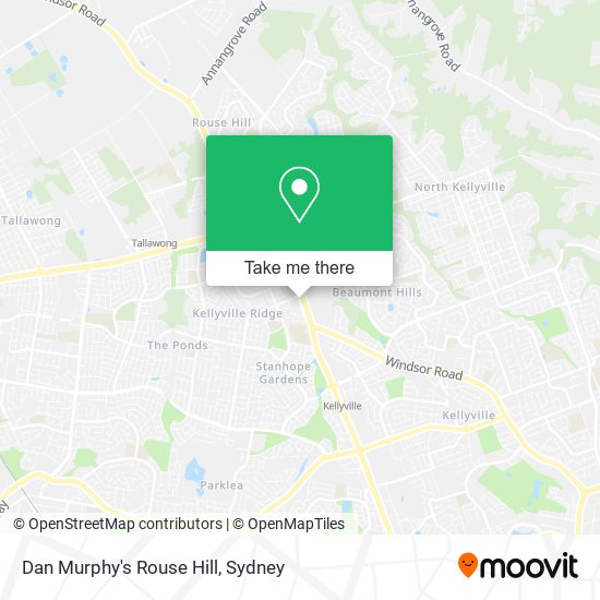 Mapa Dan Murphy's Rouse Hill
