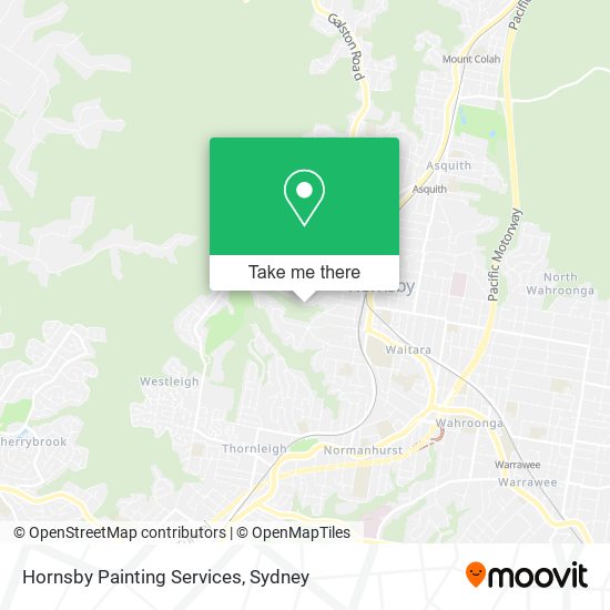 Hornsby Painting Services map