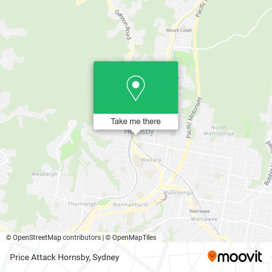 Price Attack Hornsby map