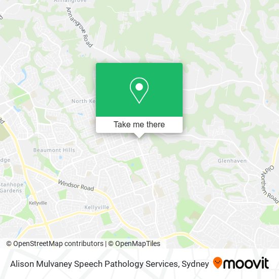 Alison Mulvaney Speech Pathology Services map