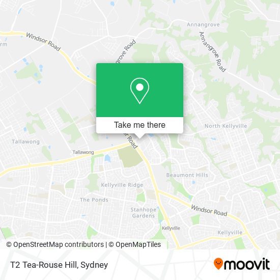 T2 Tea-Rouse Hill map