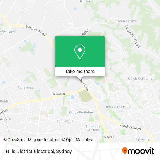 Hills District Electrical map