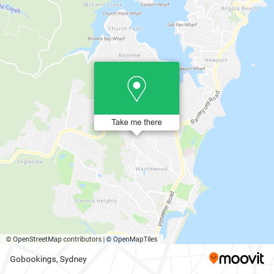 Gobookings map