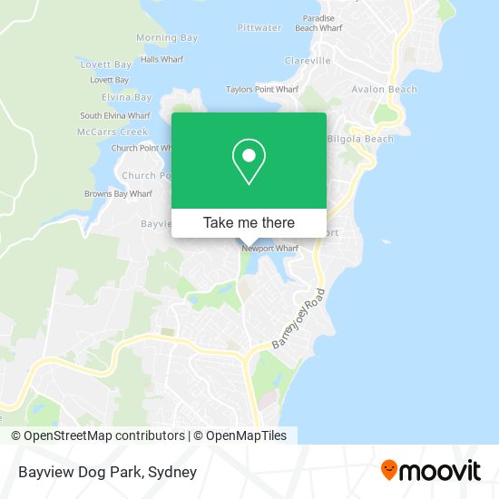 Bayview Dog Park map