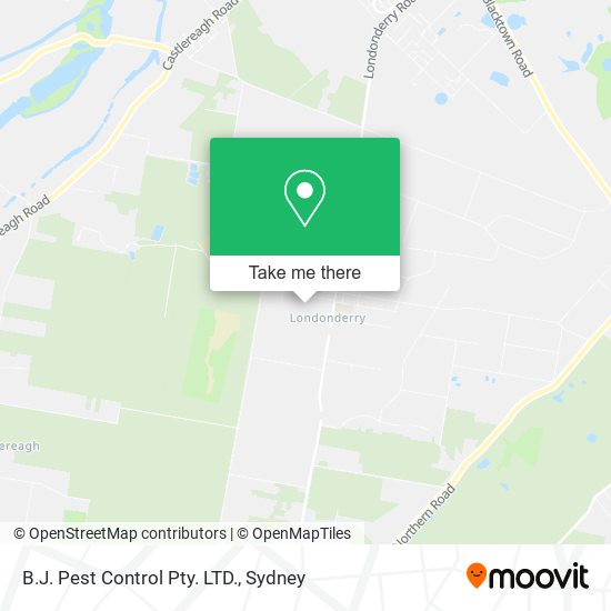 B.J. Pest Control Pty. LTD. map