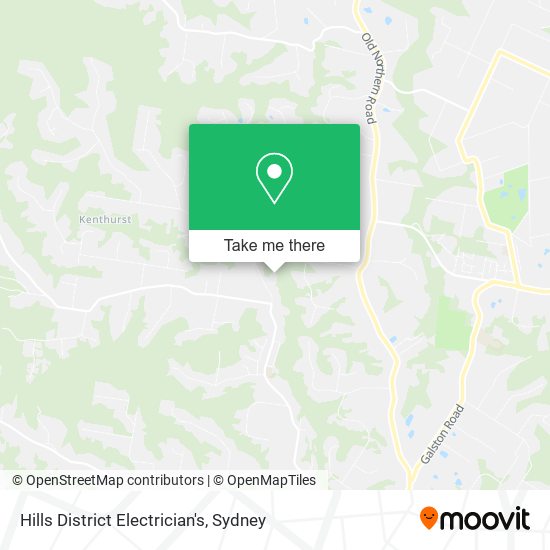 Hills District Electrician's map