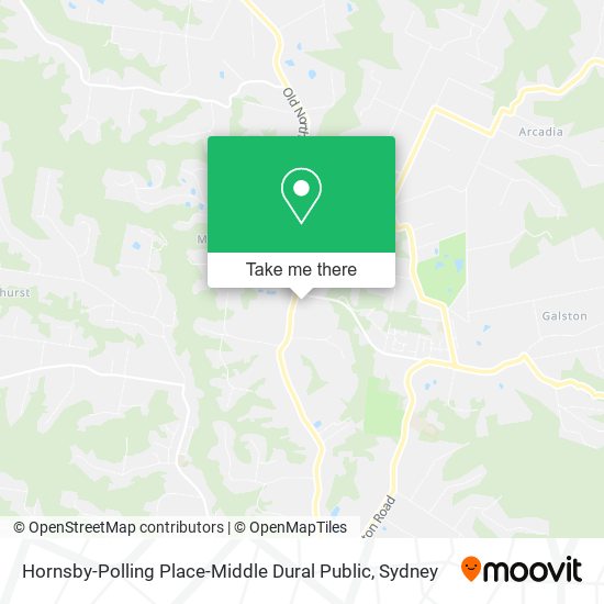 Hornsby-Polling Place-Middle Dural Public map