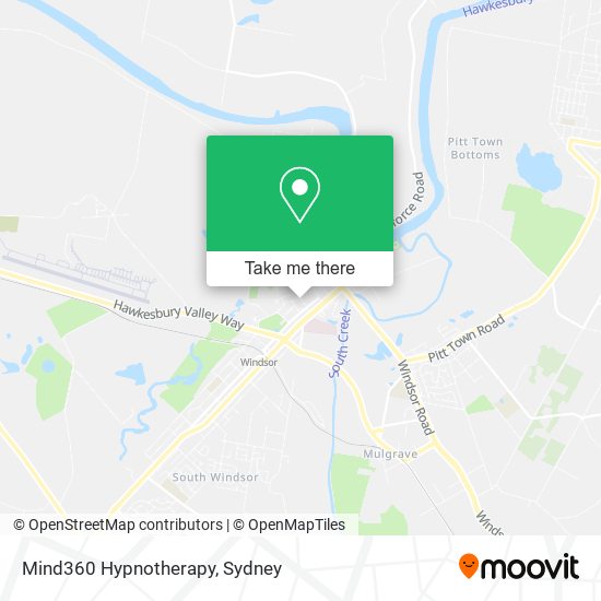 Mind360 Hypnotherapy map