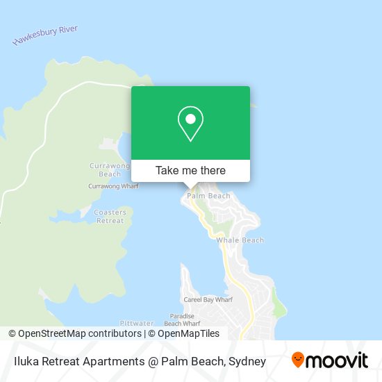 Mapa Iluka Retreat Apartments @ Palm Beach