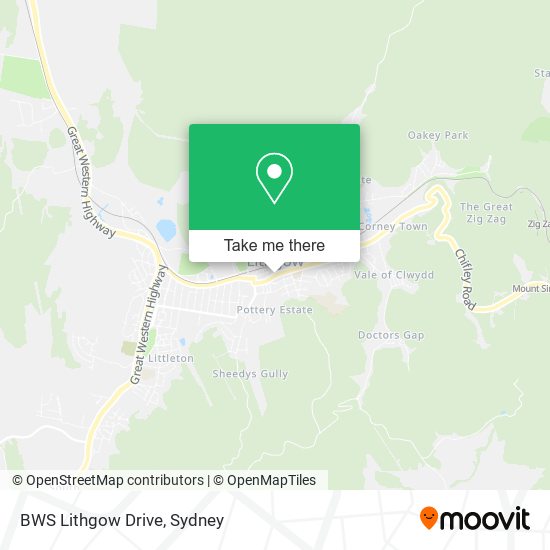 BWS Lithgow Drive map