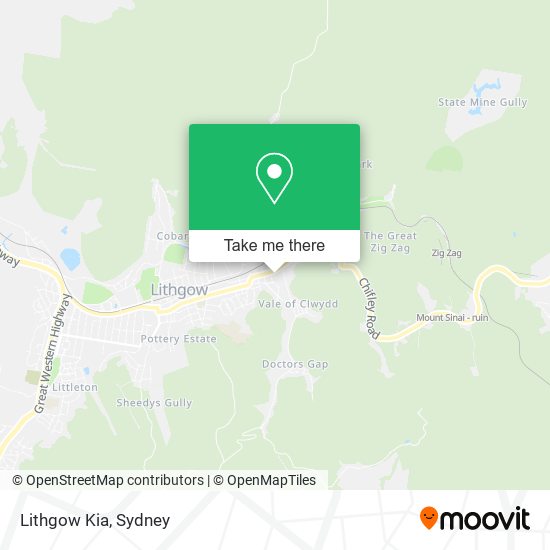 Lithgow Kia map