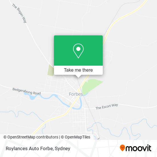 Roylances Auto Forbe map