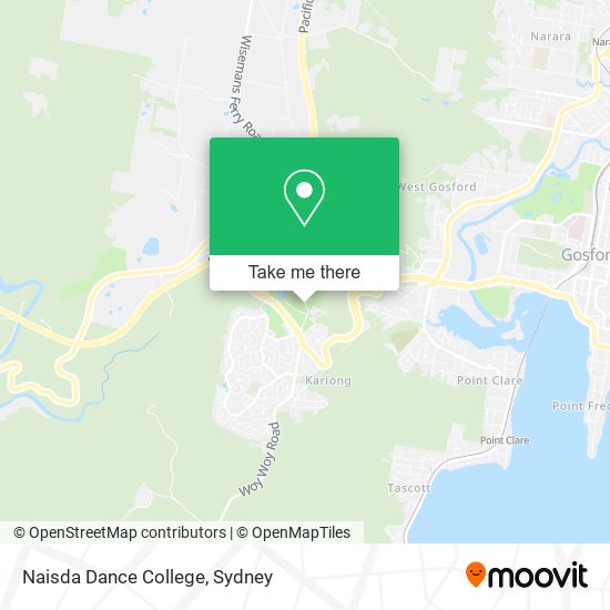 Mapa Naisda Dance College