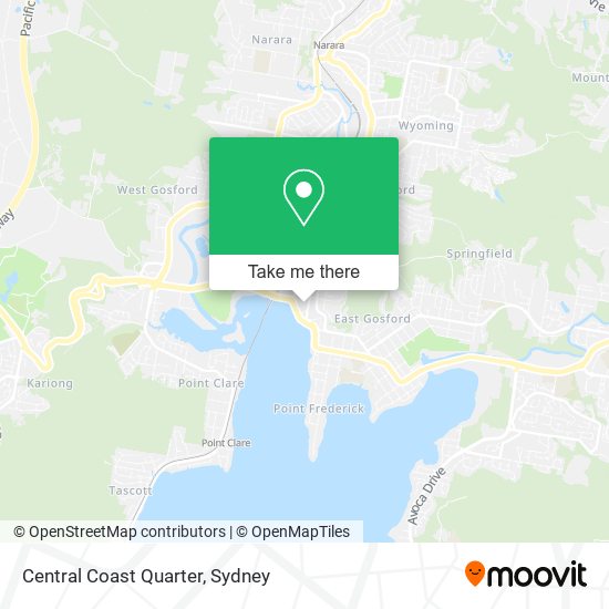 Mapa Central Coast Quarter