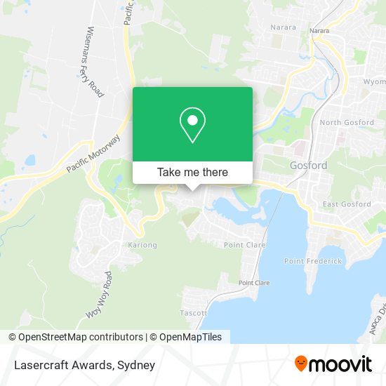 Lasercraft Awards map