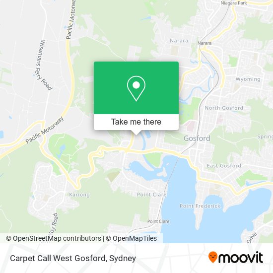 Carpet Call West Gosford map