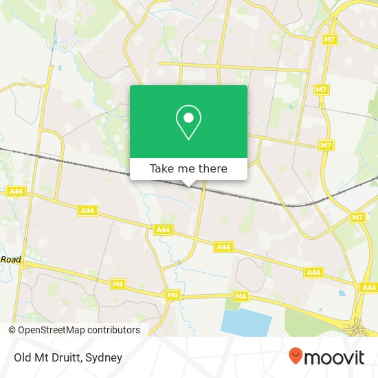 Mapa Old Mt Druitt