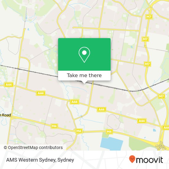 AMS Western Sydney map