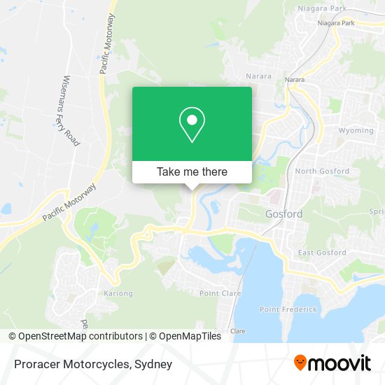 Proracer Motorcycles map