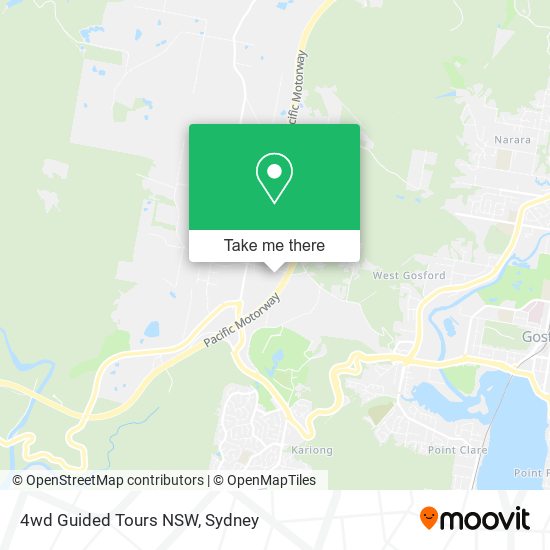4wd Guided Tours NSW map