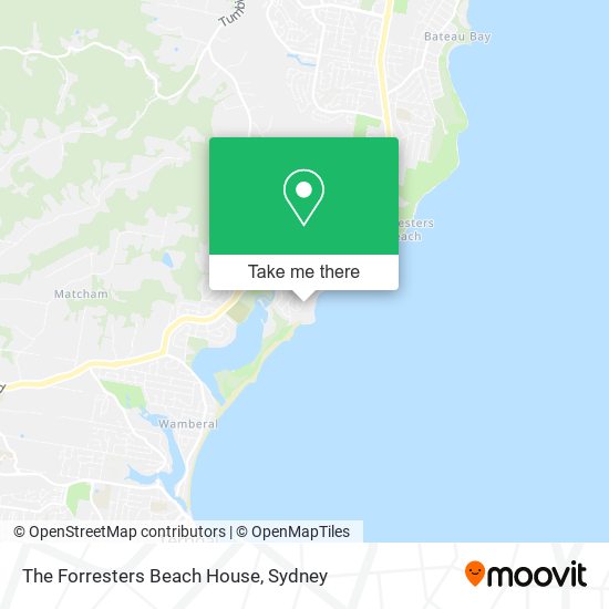 The Forresters Beach House map