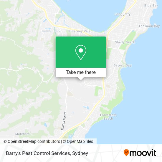 Mapa Barry's Pest Control Services