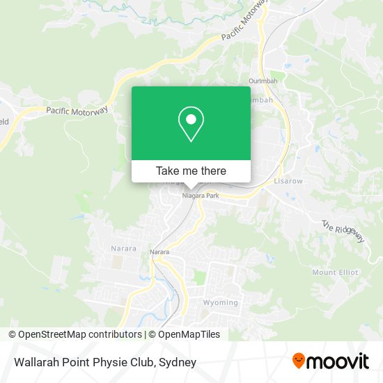 Wallarah Point Physie Club map