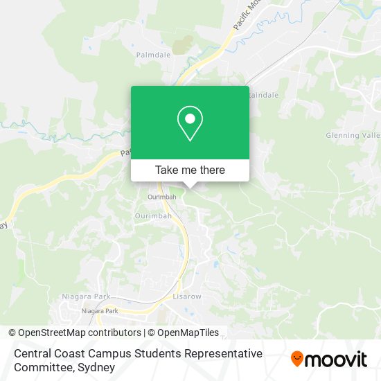 Central Coast Campus Students Representative Committee map
