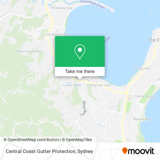 Mapa Central Coast Gutter Protection