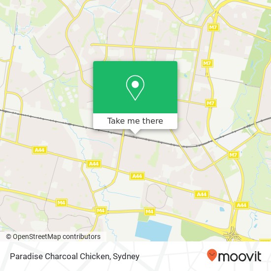 Paradise Charcoal Chicken map