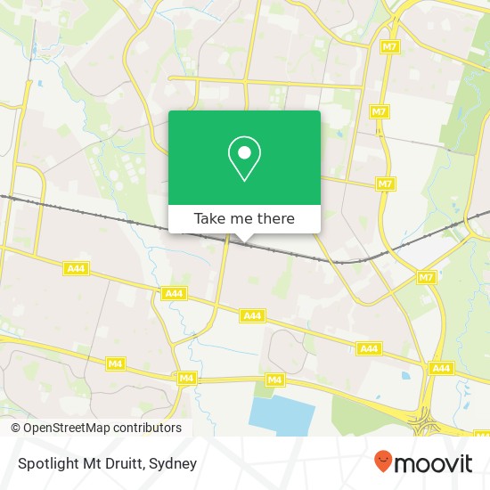 Spotlight Mt Druitt map