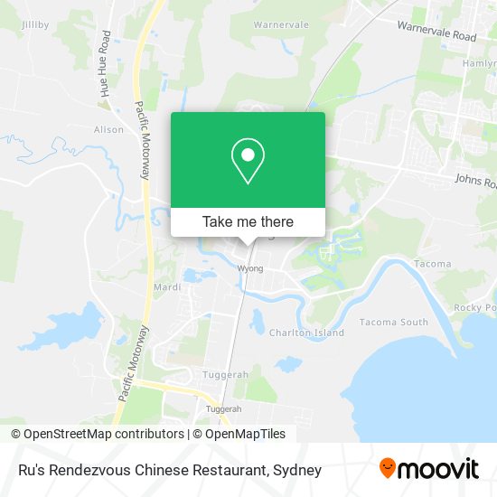 Ru's Rendezvous Chinese Restaurant map