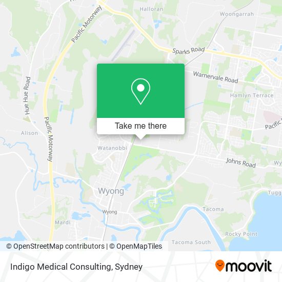 Indigo Medical Consulting map