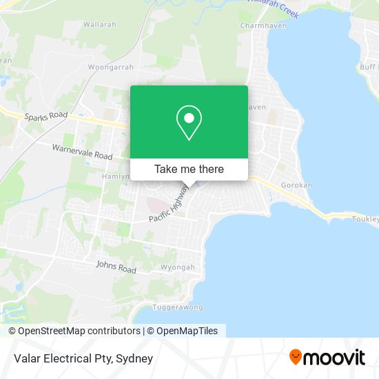 Valar Electrical Pty map