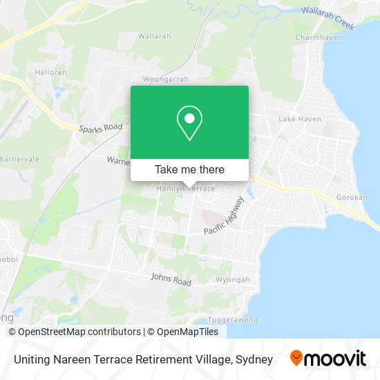 Uniting Nareen Terrace Retirement Village map