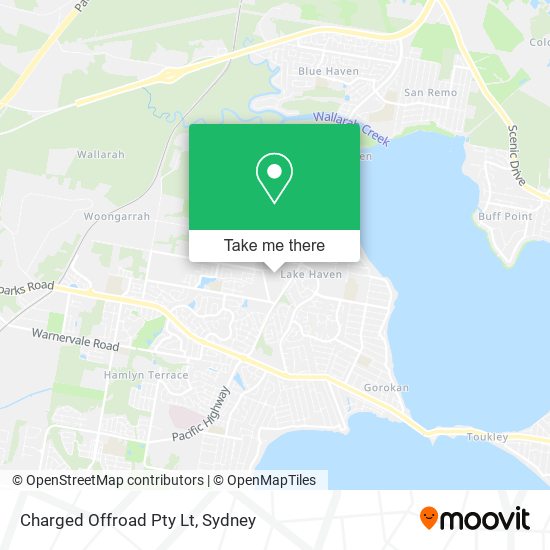Charged Offroad Pty Lt map